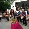 Foliba with Eric Hedberg and Fonziba Koster at Fairfield Art Walk.