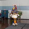 Zawuli mask. Master Dance Diadie Bathily performs at Drake University.