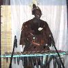 Madou Dembele with horned balafon (balane).