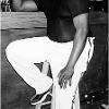Master Drummer Madou Dembele chiils at the Vaudeville Muse. 2004.