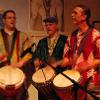 Dan, Bob, and Michael at Cafe Paradiso. Fairfield, IA.