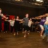 Diadie Bathily leads dance class. Drake University. Des Moines, IA.