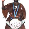 Madou Dembele with Peace and Love drum. Photo by Radim Schreiber.