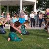 Foliba and dancers on the Fairfield Square.