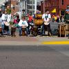 Tubabu and Foliba join energies at the Des Moines Marathon.