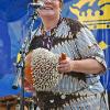 Sara Naderman sings at the World Food Fest.
