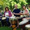 Fonziba Koster and her class perform at Fairfield Farmers Market. 2016.