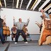 Diadie Bathily teaches a dance at Drake University.