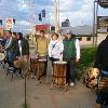 Tubabu and Foliba at the Des Moines Marathon.